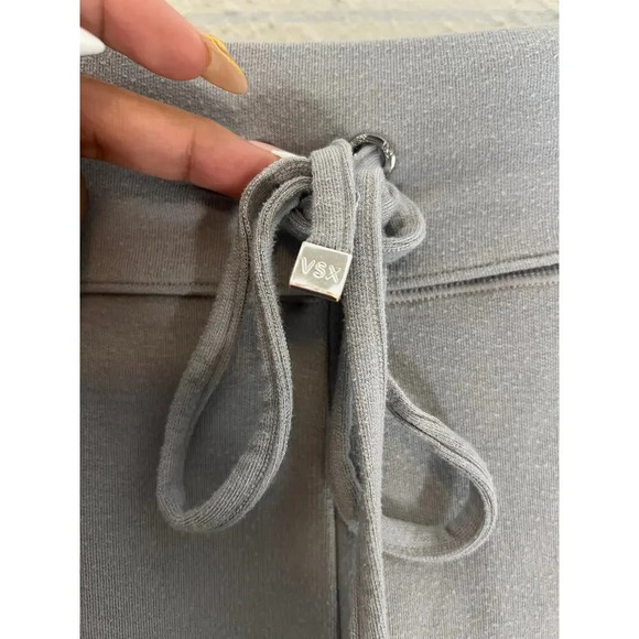 VICTORIA’S SECRET Ribbed Lavender Jogger Lounge Pants M Drawstring - Picture 6 of 13